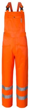 Warmlaetzchen, Doppelband an der Unterseite des Beines, Tasche an der Laetzchen, verstellbare Schultergurte, EN 20471 zertifiziert, Farbe orange