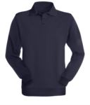 Langarm-Poloshirt, Multi norm, drei Knoepfe, Farbe blau; zertifiziert nach EN 1149-5, EN 1149-5, EN 11612:2009, EN 531:97 SI25MG0560.BLU
