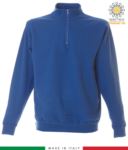 Kurzes Reissverschluss Sweatshirt, gerippter Ausschnitt, gerippte Manschetten und Saum, Made in Italy, Farbe orange JR988552.AZ