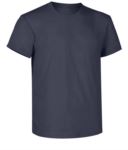 T-Shirt, gerippter Kragen mit Elastan, Farbe weiss X-CTU002.003