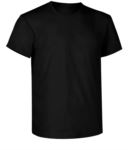 T-Shirt, gerippter Kragen mit Elastan, Farbe weiss X-CTU002.002