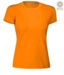  Damen T-Shirt mit kurzem Arm aus Baumwolle mit kurzem Arm und Rundhalsausschnitt, Farbe  Koenigsbalu PASUNSETLADY.AR
